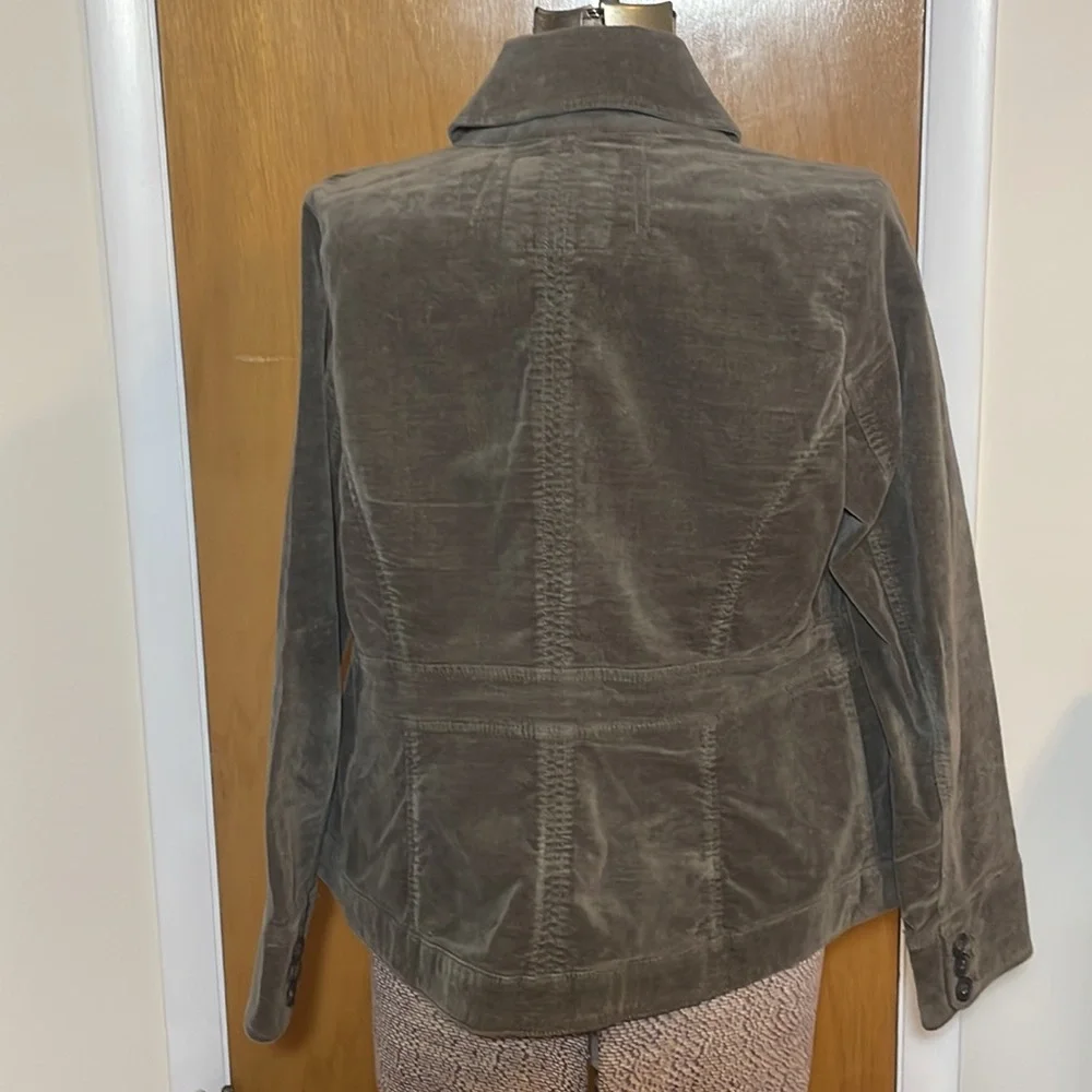 Sonoma Womens Large Brown Button Down Jacket with Pockets